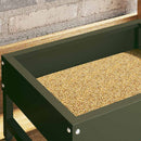 Fuglefoder Oliven grøn 80 x 28 x 13.5 cm Koldvalset Stål