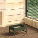 Fuglefoder Oliven grøn 80 x 28 x 13.5 cm Koldvalset Stål