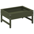 Fuglefoder Oliven grøn 80 x 28 x 13.5 cm Koldvalset Stål