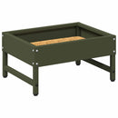 Fuglefoder Oliven grøn 80 x 28 x 13.5 cm Koldvalset Stål