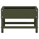 Fuglefoder Oliven grøn 80 x 28 x 13.5 cm Koldvalset Stål