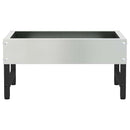 Fuglefoder Sølv 80 x 28 x 13.5 cm Galvaniseret stål