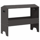 Fodertrug til husdyr Sort 79 x 35 x 62 cm Koldvalset Stål