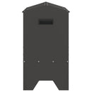 Fodertrug til husdyr Sort 79 x 35 x 62 cm Koldvalset Stål