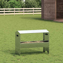 Fodertrug til husdyr Sølv 79 x 35 x 62 cm Galvaniseret stål