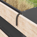 Hø Foder Sort 71 x 33 x 70 cm Koldvalset Stål