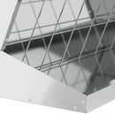 Hø Foder Sølv 71 x 33 x 70 cm Galvaniseret stål