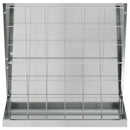 Hø Foder Sølv 71 x 33 x 70 cm Galvaniseret stål