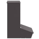 Svinefeeder Sort 55 x 38 x 76 cm Koldvalset Stål