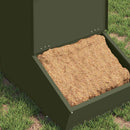 Svinefeeder Oliven grøn 55 x 38 x 76 cm Koldvalset Stål