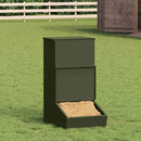 Svinefeeder Oliven grøn 55 x 38 x 76 cm Koldvalset Stål