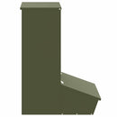 Svinefeeder Oliven grøn 55 x 38 x 76 cm Koldvalset Stål