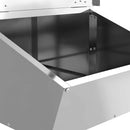 Svinefeeder Sølv 55 x 38 x 76 cm Galvaniseret stål