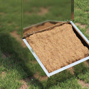 Svinefeeder Sølv 55 x 38 x 76 cm Galvaniseret stål