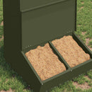Svinefeeder Oliven grøn 55 x 51 x 91,5 cm Koldvalset Stål