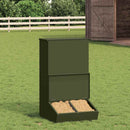 Svinefeeder Oliven grøn 55 x 51 x 91,5 cm Koldvalset Stål