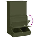 Svinefeeder Oliven grøn 55 x 51 x 91,5 cm Koldvalset Stål