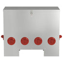 Hønsefoder Sølv 60,5 x 29 x 51 cm Galvaniseret stål
