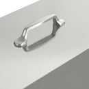 Hønsefoder Sølv 41,5 x 20,5 x 33 cm Galvaniseret stål