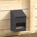 Hønsefoder Sort 21 x 16 x 33 cm Koldvalset Stål