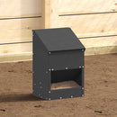 Hønsefoder Sort 21 x 16 x 33 cm Koldvalset Stål
