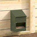 Hønsefoder Oliven grøn 21 x 16 x 33 cm Koldvalset Stål