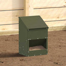 Hønsefoder Oliven grøn 21 x 16 x 33 cm Koldvalset Stål
