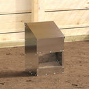 Hønsefoder Sølv 21 x 16 x 33 cm Galvaniseret stål