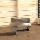 Hønsefoder Sølv 40,5 x 45 x 41 cm Galvaniseret stål