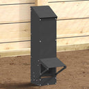 Hønsefoder Sort 13 x 12 x 51 cm Koldvalset Stål