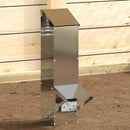 Hønsefoder Sølv 13 x 12 x 51 cm Galvaniseret stål