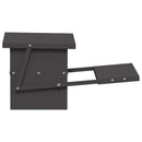 Kylling treadle feeder Sort 48,5 x 39,5 x 19 cm Koldvalset Stål