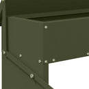 Kylling treadle feeder Oliven grøn 48,5 x 39,5 x 19 cm