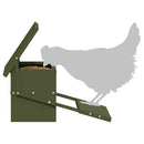 Kylling treadle feeder Oliven grøn 48,5 x 39,5 x 19 cm