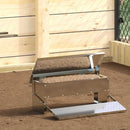 Kylling treadle feeder Sølv 48,5 x 39,5 x 19 cm