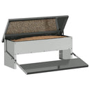 Kylling treadle feeder Sølv 48,5 x 39,5 x 19 cm