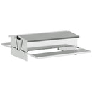 Kylling treadle feeder Sølv 75 x 53 x 20,5 cm Galvaniseret stål