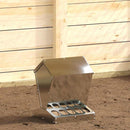 Hønsefoder Sølv 30 x 30 x 39 cm Galvaniseret stål