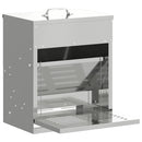 Kylling treadle feeder Sølv 33 x 42 x 40 cm Galvaniseret stål