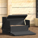 Kylling treadle feeder Sort 50 x 40 x 29 cm Koldvalset Stål