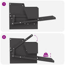 Kylling treadle feeder Sort 50 x 40 x 29 cm Koldvalset Stål
