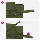 Kylling treadle feeder Oliven grøn 50 x 40 x 29 cm