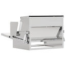 Kylling treadle feeder Sølv 50 x 40 x 29 cm Galvaniseret stål