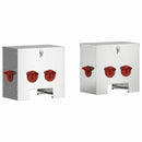 Hønsefoder 2 pcs Sølv 40,5 x 25 x 38 cm Galvaniseret stål