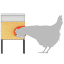 Hønsefoder 2 Sølv 41,5 x 20,5 x 33 cm 15 kg Galvaniseret stål