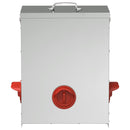 Hønsefoder 2 pcs Sølv 32,5 x 20,5 x 43 cm Galvaniseret stål