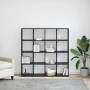Bogskab Sort eg 137,5 x 29 x 137,5 cm Konstrueret træ