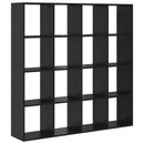 Bogskab Sort eg 137,5 x 29 x 137,5 cm Konstrueret træ