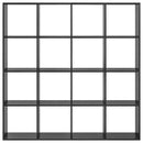 Bogskab Sort eg 137,5 x 29 x 137,5 cm Konstrueret træ