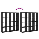 Bogskab Sort eg 137,5 x 29 x 137,5 cm Konstrueret træ